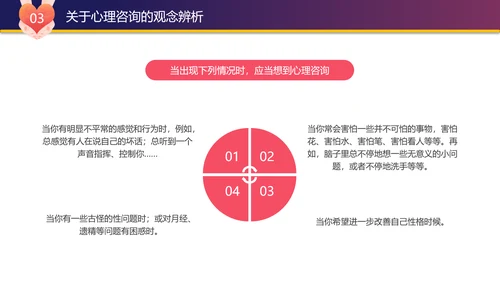 中学生心理健康讲座PPT模板课件