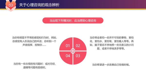 中学生心理健康讲座PPT模板课件