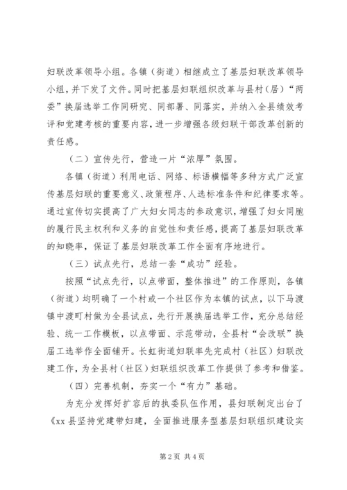基层妇联改革创新工作汇报.docx