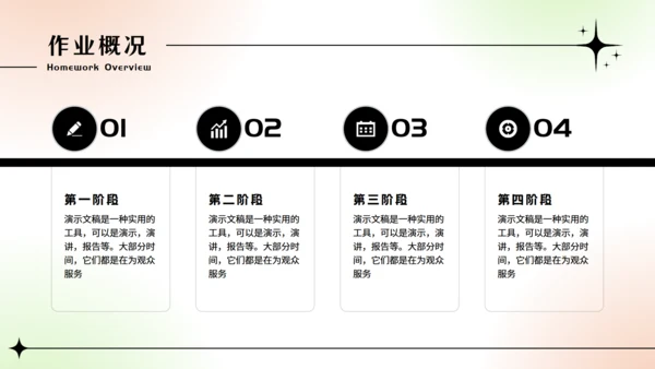 大学生小组期末作业汇报通用PPT模板