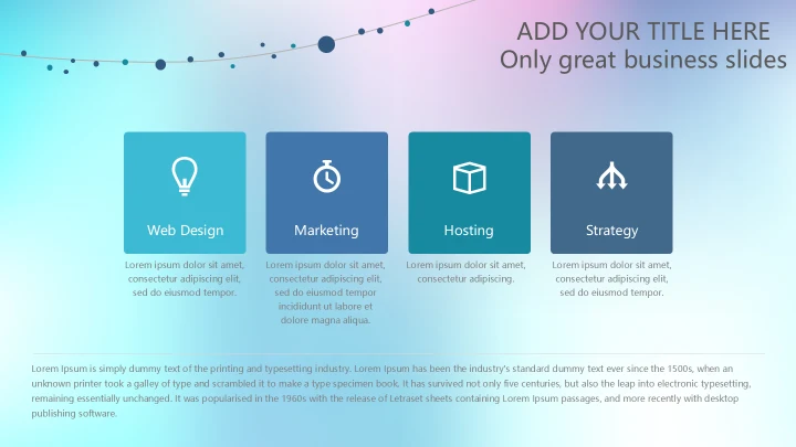 幻彩渐变英文商业计划书模板