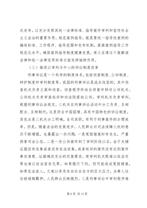 推进严格司法（学习贯彻党的十八届四中全会精神）.docx