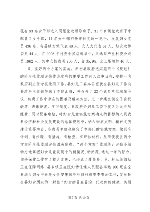 妇联目标管理考核自查工作汇报.docx