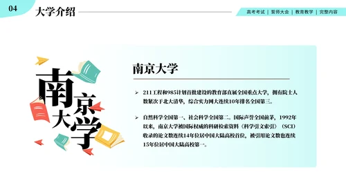 高中高考百日誓师考试冲刺教育教学PPT模板