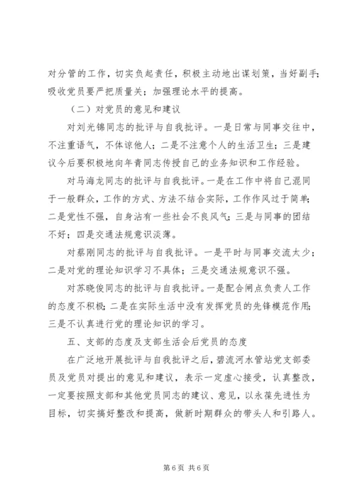 石宝小学党支部关于召开专题组织生活会准备情况的报告 (5).docx