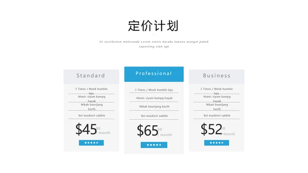 蓝色简洁商业计划书公司简介商务PPT模板