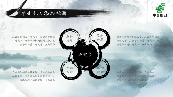 中国邮政储蓄银行邮储邮局动态PPT模板