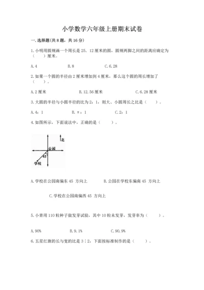 小学数学六年级上册期末试卷精品【突破训练】.docx