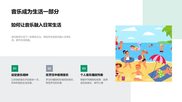 音乐教学实用指南PPT模板