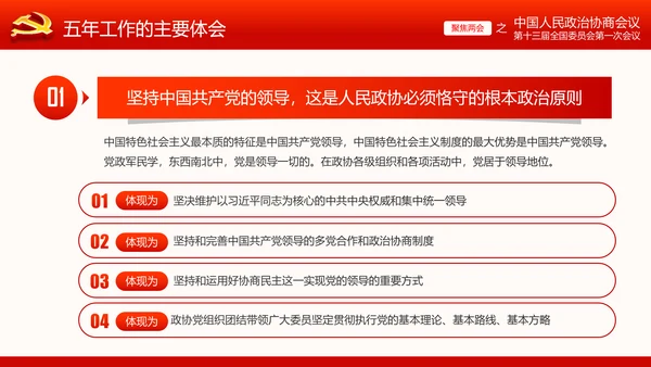 全国两会政协常委会工作报告ppt