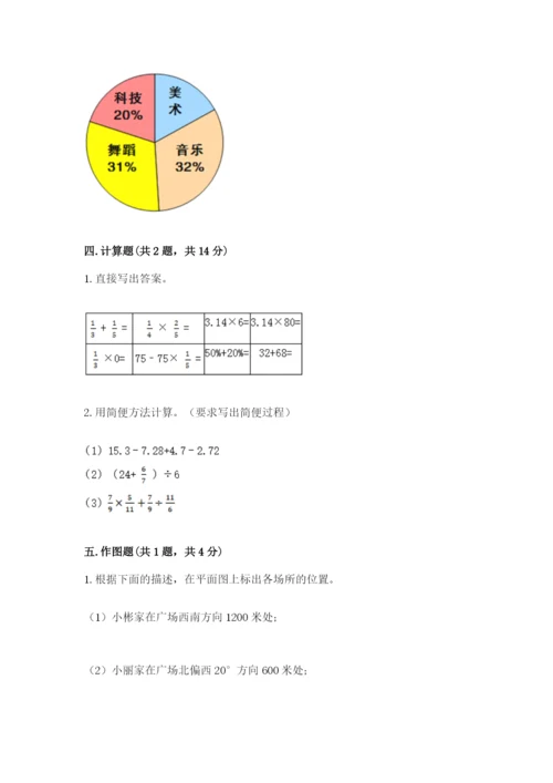 小学六年级数学上册期末考试卷精品（名师系列）.docx