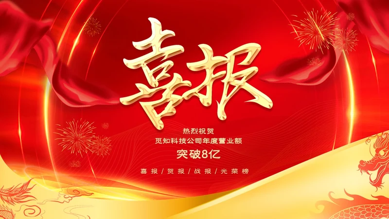 红色喜庆大气企业销售战报喜报捷报贺报PPT