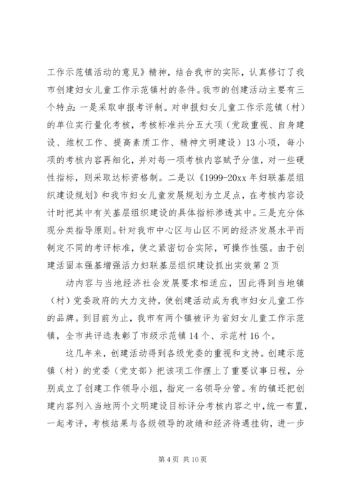 固本强基增强活力妇联基层组织建设抓出实效 (2).docx