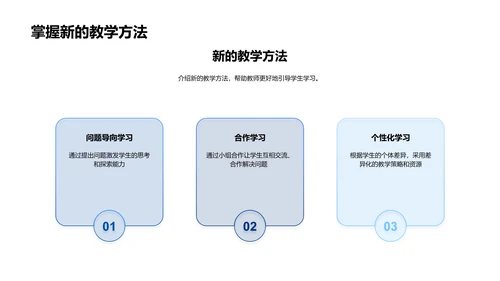 教师角色新转变PPT模板