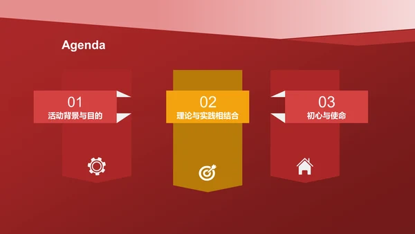 红色商务风学习四史 不忘初心PPT模板
