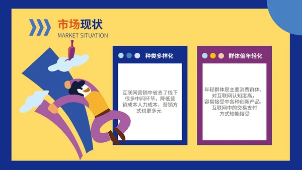 黄色卡通风公司品牌合作营销策划PPT模板