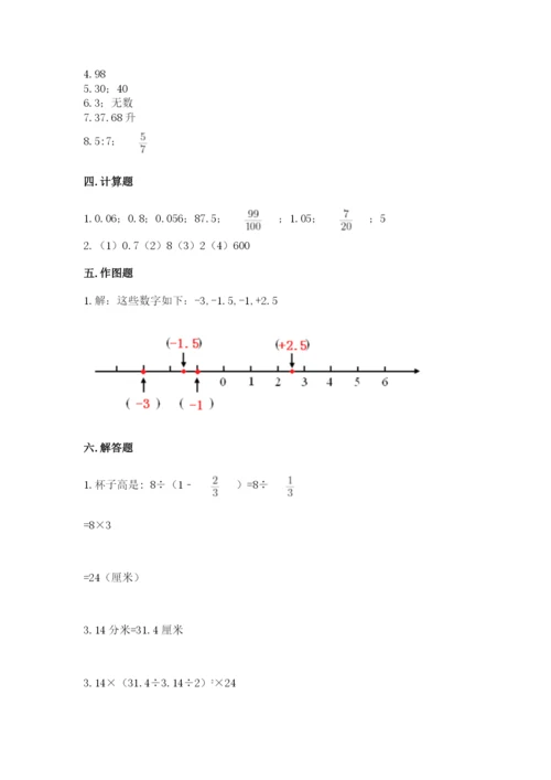 巴中地区小升初数学测试卷（考点梳理）.docx