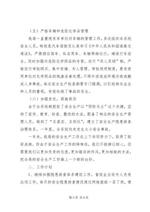 粮食局度安全生产工作总结及安全生产工作计划范文.docx