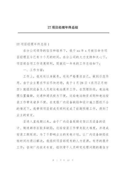 IT项目经理年终总结.docx