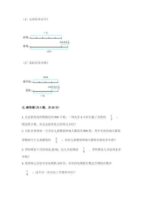 冀教版五年级下册数学第六单元 分数除法 测试卷（全优）.docx