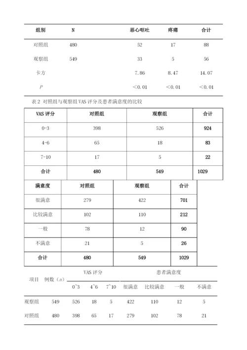 医护一体化急性疼痛管理模式在妇科术后快速康复中的应用研究.docx