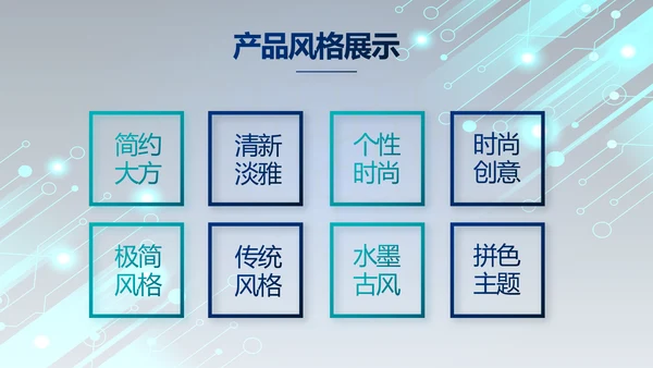 蓝色科技感年终工作总结汇报动态PPT