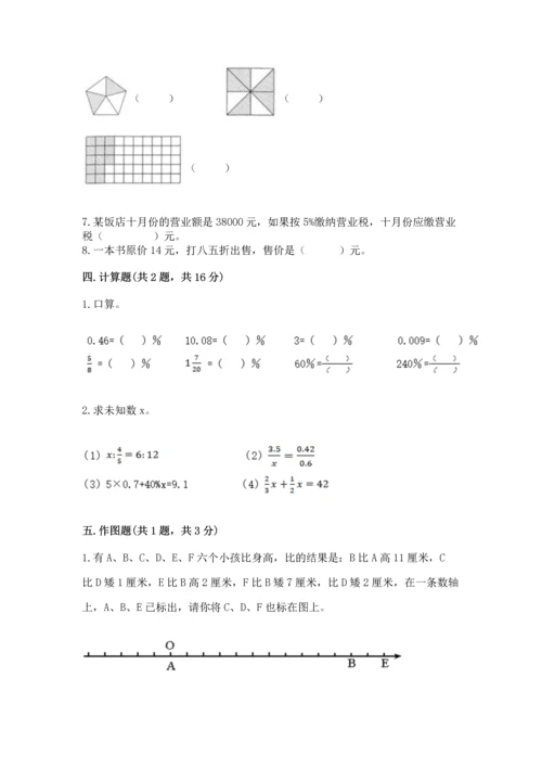小学数学试卷六年级下册期末测试卷精品【名校卷】.docx
