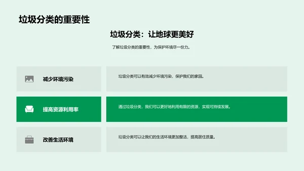 垃圾分类讲解PPT模板
