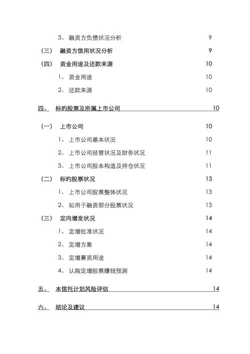 股权质押信托项目尽调报告模板.docx