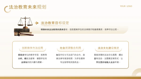 黄色商务风武汉大学法治教育主题班会PPT