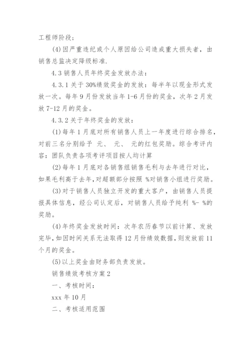 销售绩效考核方案.docx