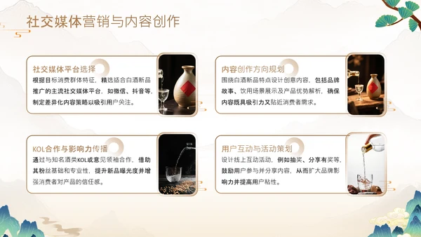 黄色中国风白酒快消品新品招商发布会PPT