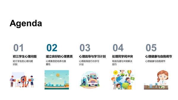 初三心理健康讲座PPT模板