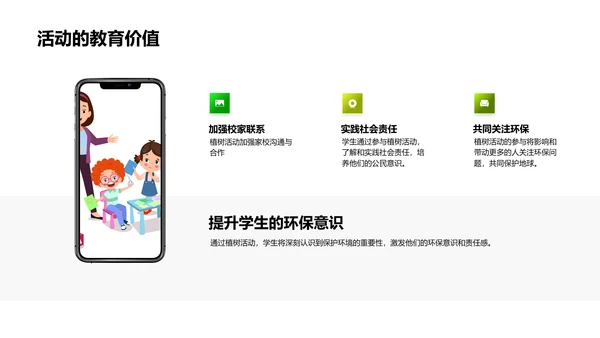 环保教育实践课PPT模板
