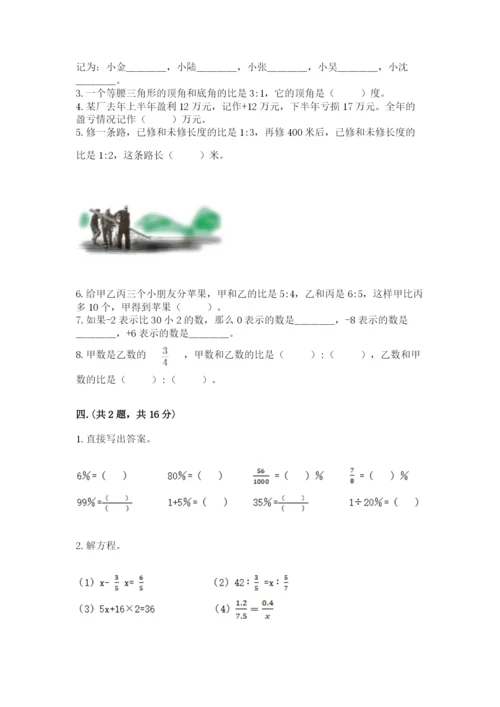 苏教版数学小升初模拟试卷附完整答案（历年真题）.docx