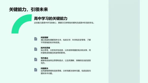 高一学习规划报告PPT模板