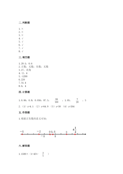 北师大版小学数学六年级下册期末检测试题精品【考点梳理】.docx
