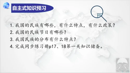 人教版地理八年级上册1.3《民族》课件（共25张PPT）