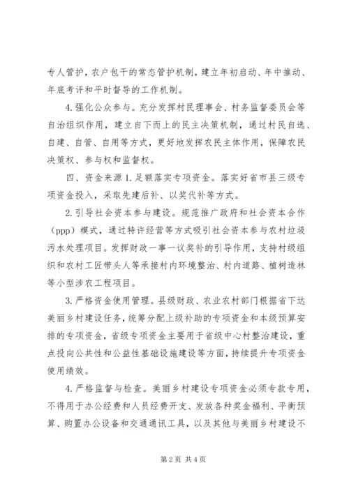 美丽乡村建设运行方案.docx