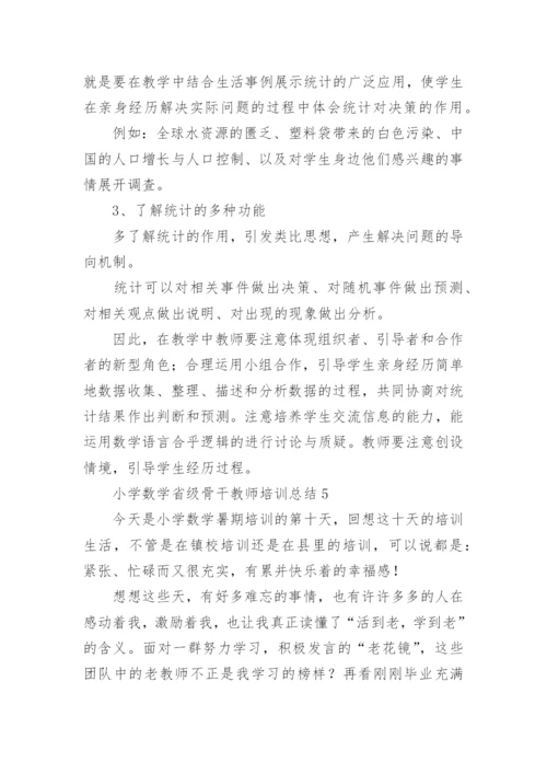 小学数学省级骨干教师培训总结.docx