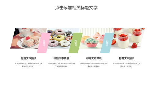 餐饮美食甜点咖啡下午茶动态PPT模板