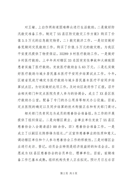 民政局上半年度小结及安排 (2).docx