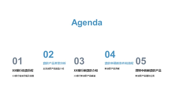 XX银行新贷款产品解读