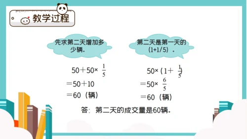 卡通简约数学分数混合运算通用PPT模板
