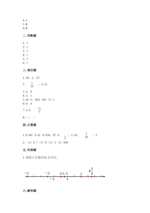 兴海县六年级下册数学期末测试卷（能力提升）.docx