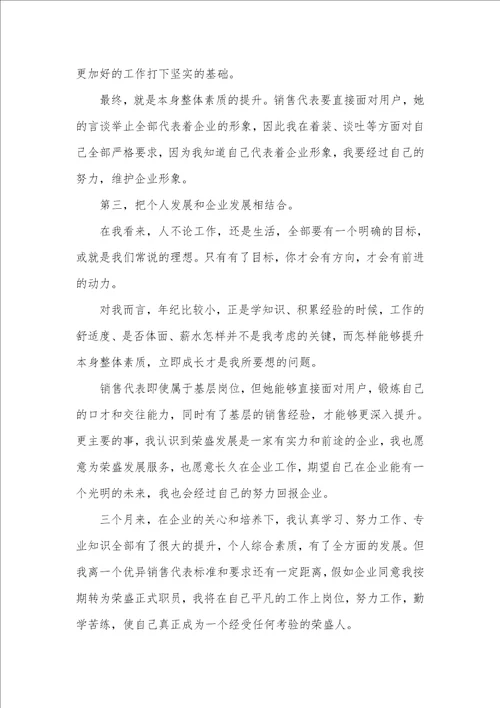 个人转正述职汇报精选范文五篇