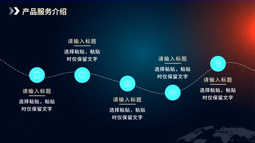 简约星空科技商业融资计划书PPT模板