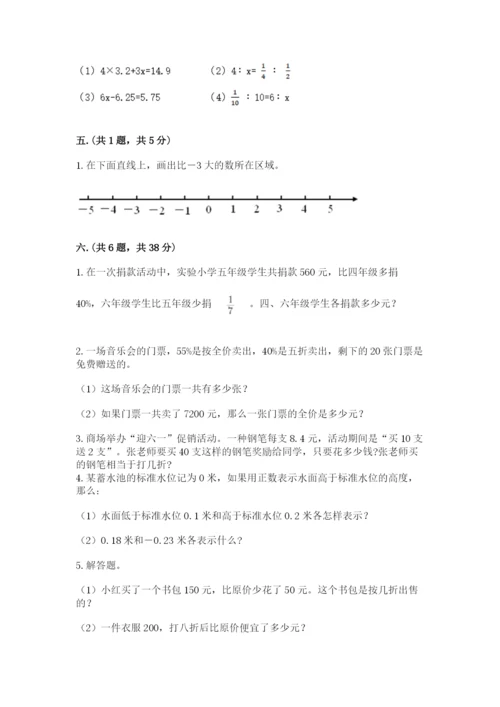 小学毕业班数学检测题【实用】.docx