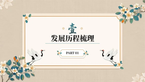 青橙双色中国风纪念香港回归周年活动PPT模板