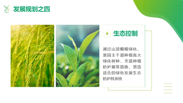 绿色茶山农业种植项目汇报通用PPT模板